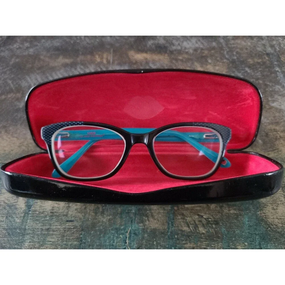 Lulu Guinness LK009 BLK B34 Women’s Eyeglasses Frames (Very Good +, Pre-Owned)